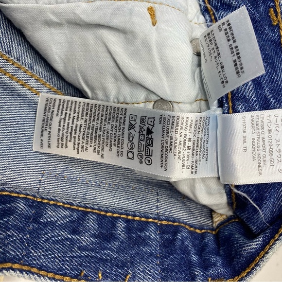 Levi’s 501 Women's Blue Denim Cutoff High rise Shorts size 25 - Picture 5 of 9
